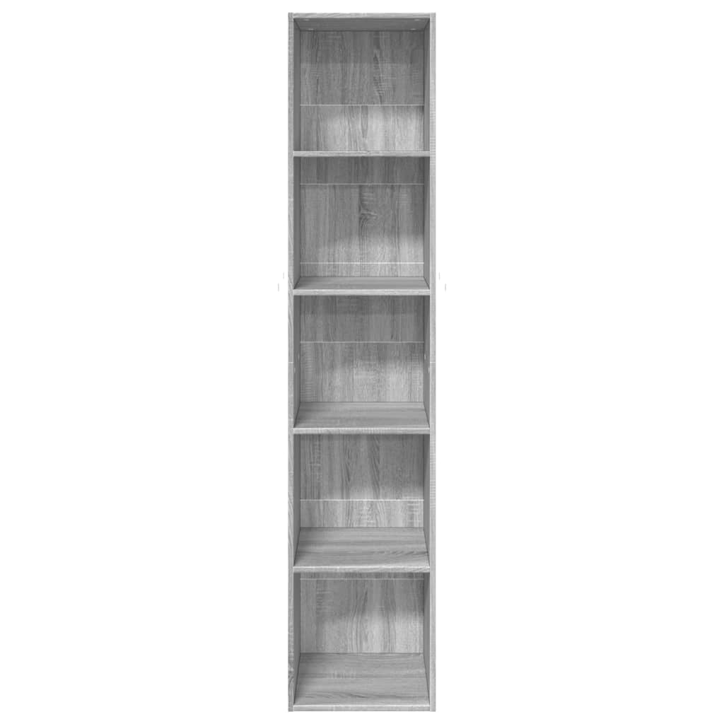 vidaXL Bücherregal Grau Sonoma 40x30x189 cm Holzwerkstoff