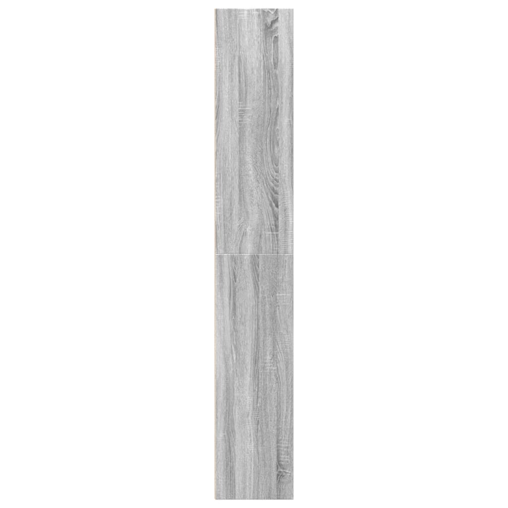 vidaXL Bücherregal Grau Sonoma 40x30x189 cm Holzwerkstoff