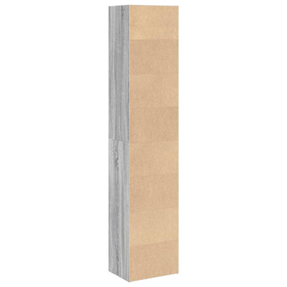 vidaXL Bücherregal Grau Sonoma 40x30x189 cm Holzwerkstoff