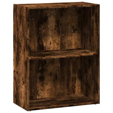 vidaXL Bücherregal Räuchereiche 60x30x77 cm Holzwerkstoff