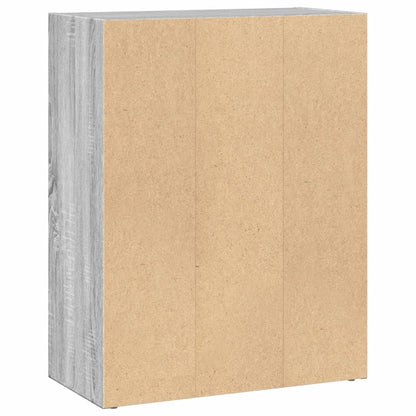 vidaXL Bibliothèque gris Sonoma 60x30x77 cm bois d'ingénierie