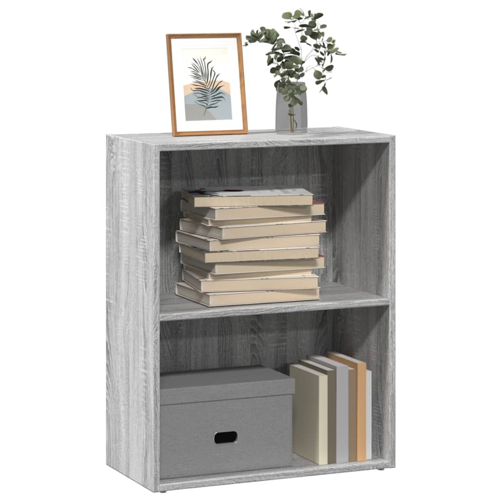 vidaXL Bibliothèque gris Sonoma 60x30x77 cm bois d'ingénierie