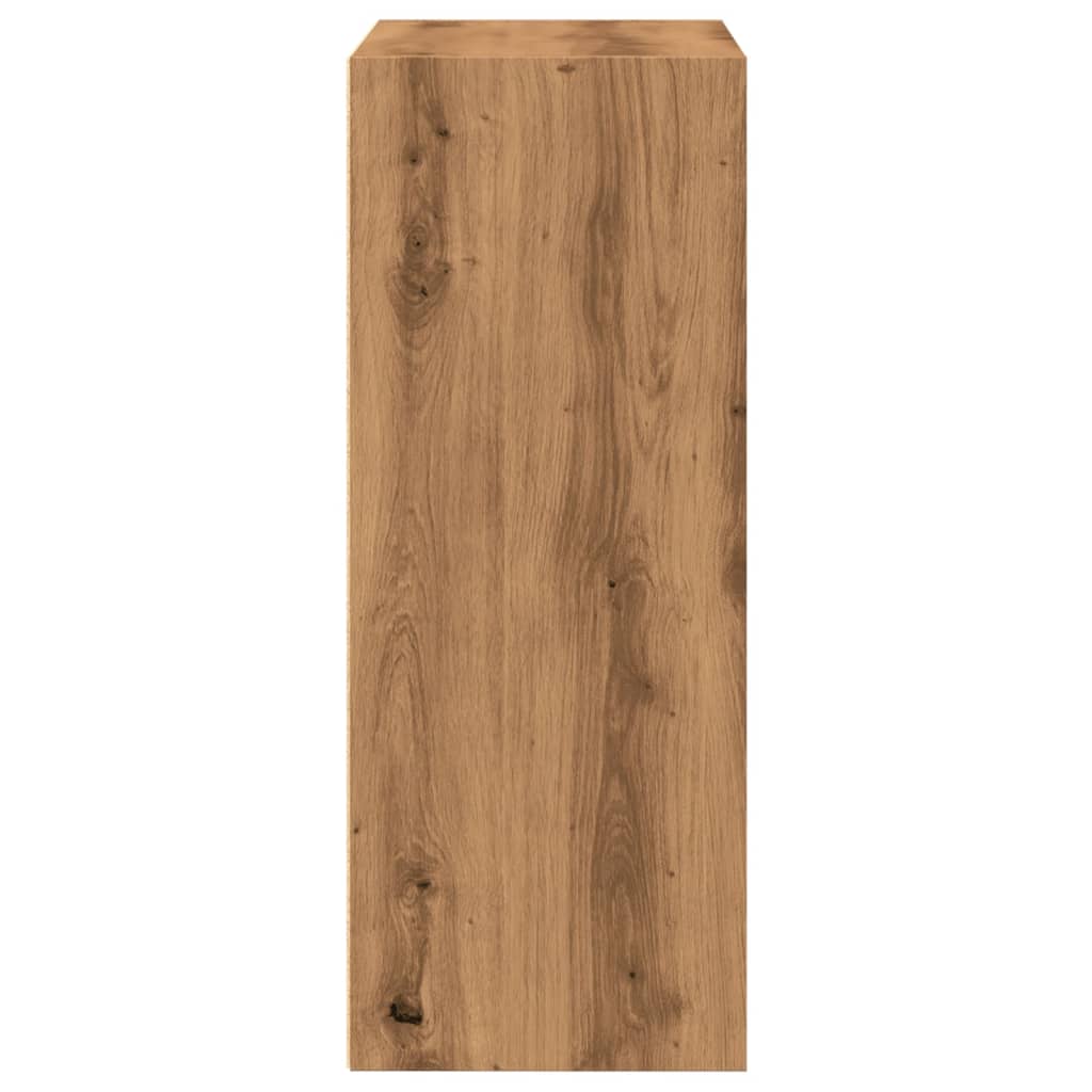 vidaXL Bücherregal Artisan-Eiche 60x30x77 cm Holzwerkstoff