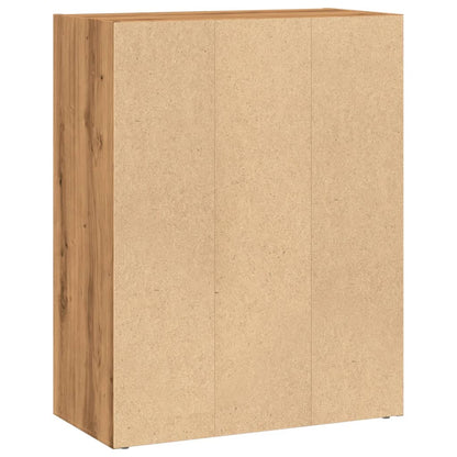 vidaXL Bücherregal Artisan-Eiche 60x30x77 cm Holzwerkstoff