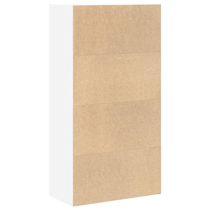 vidaXL Bücherregal Weiß 60x30x114 cm Holzwerkstoff