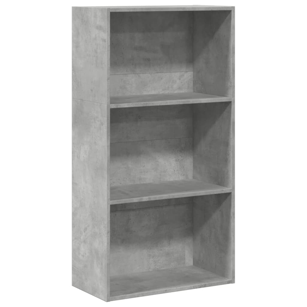vidaXL Bücherregal Betongrau 60x30x114 cm Holzwerkstoff