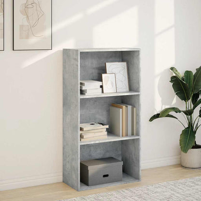 vidaXL Bücherregal Betongrau 60x30x114 cm Holzwerkstoff