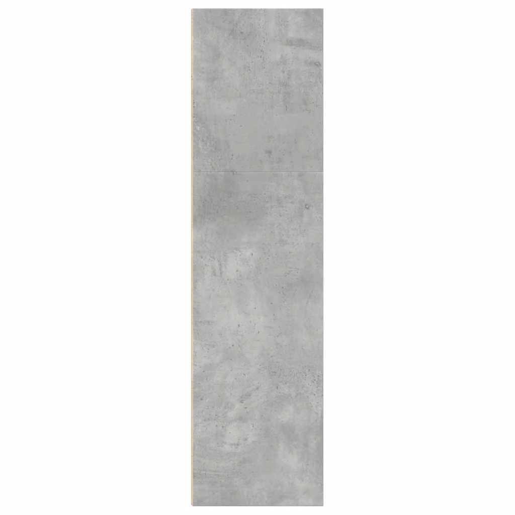 vidaXL Bücherregal Betongrau 60x30x114 cm Holzwerkstoff