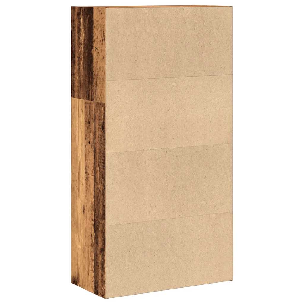 vidaXL Bibliothèque aspect bois recyclé 60x30x114 cm Bois d'ingénierie
