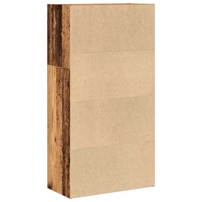 vidaXL Bibliothèque aspect bois recyclé 60x30x114 cm Bois d'ingénierie