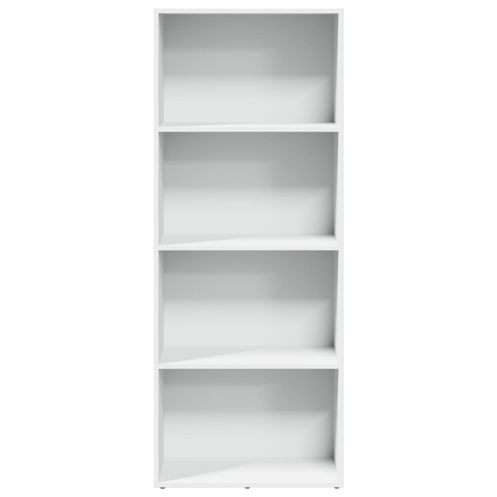vidaXL Bücherregal Weiß 60x30x152 cm Holzwerkstoff