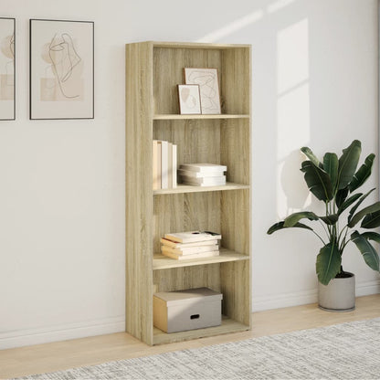 vidaXL Bücherregal Sonoma-Eiche 60x30x152 cm Holzwerkstoff