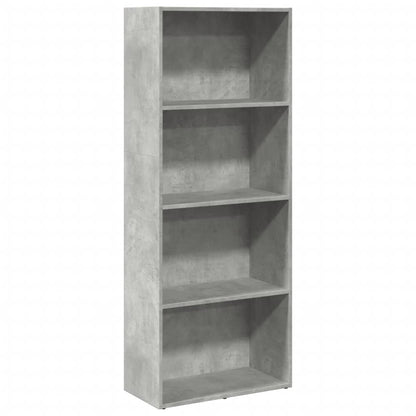 vidaXL Bücherregal Betongrau 60x30x152 cm Holzwerkstoff