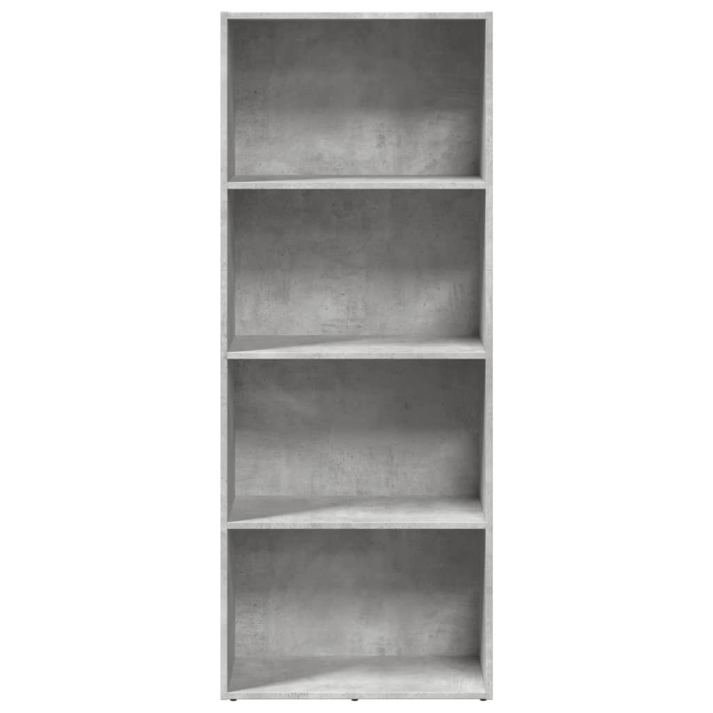 vidaXL Bücherregal Betongrau 60x30x152 cm Holzwerkstoff