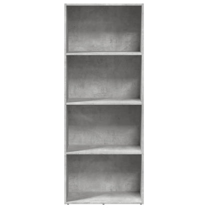 vidaXL Bücherregal Betongrau 60x30x152 cm Holzwerkstoff