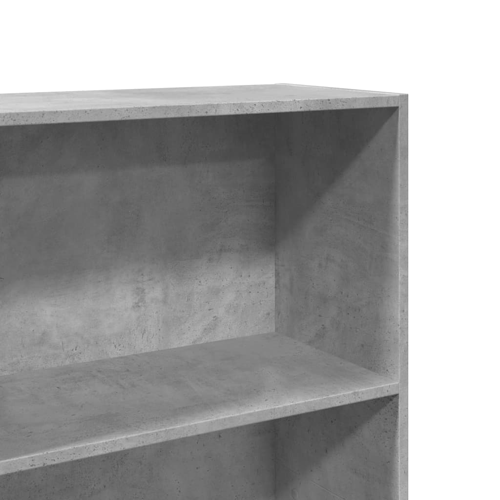 vidaXL Bücherregal Betongrau 60x30x152 cm Holzwerkstoff