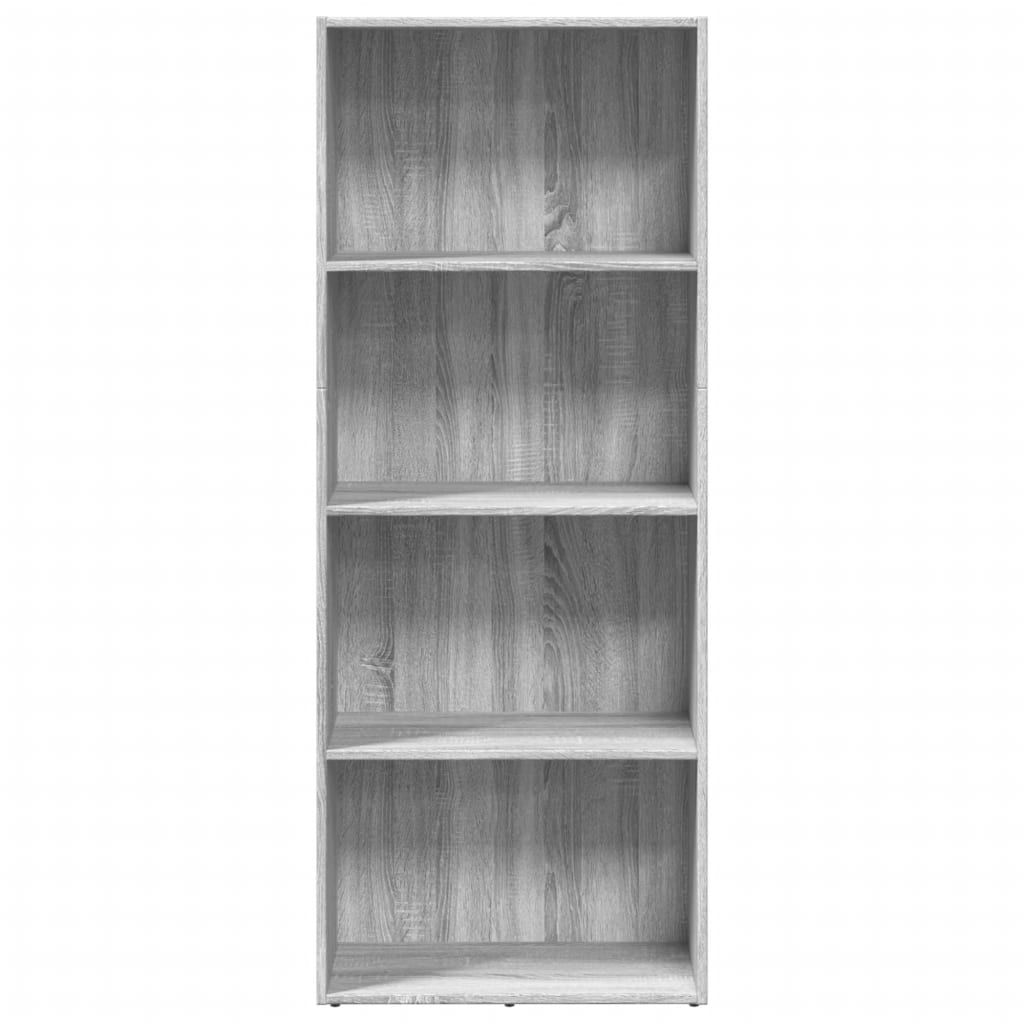 vidaXL Bücherregal Grau Sonoma 60x30x152 cm Holzwerkstoff