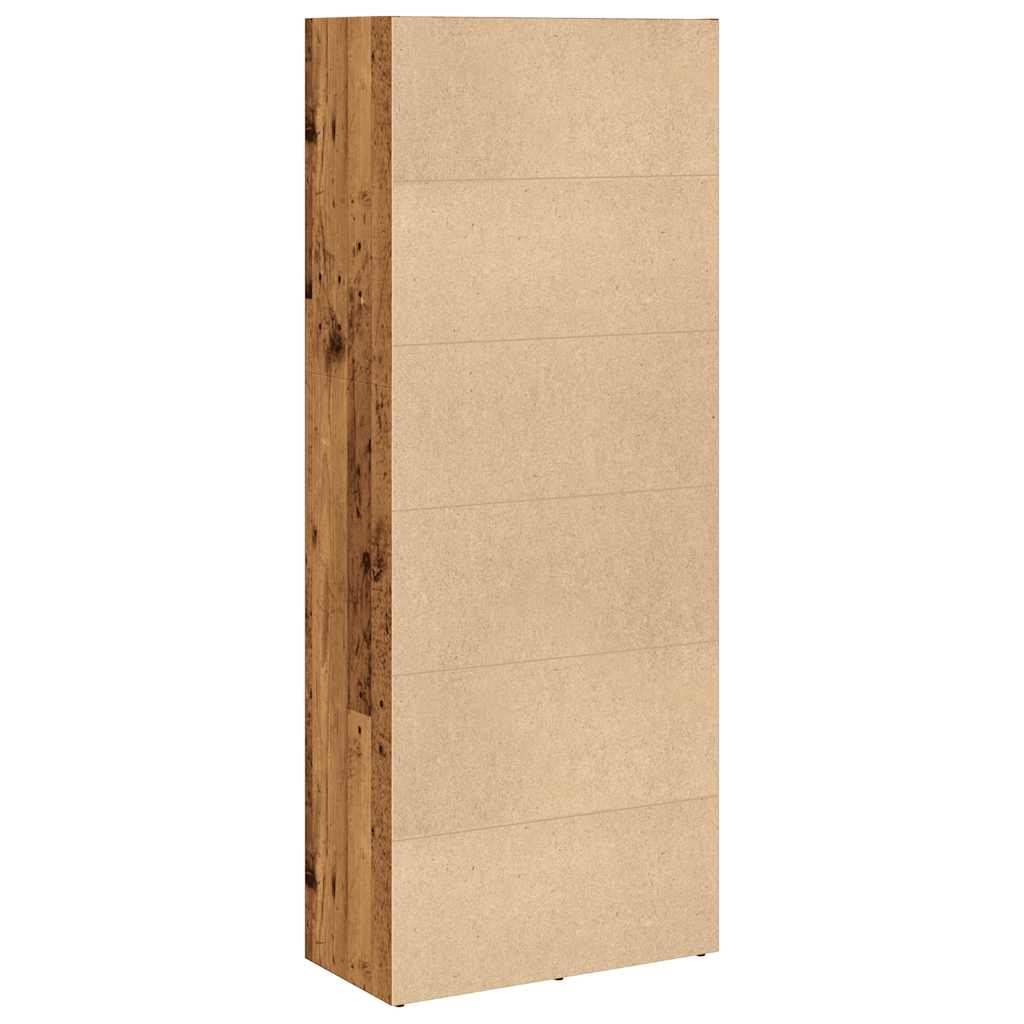 vidaXL Bücherregal Altholz-Optik 60x30x152 cm Holzwerkstoff