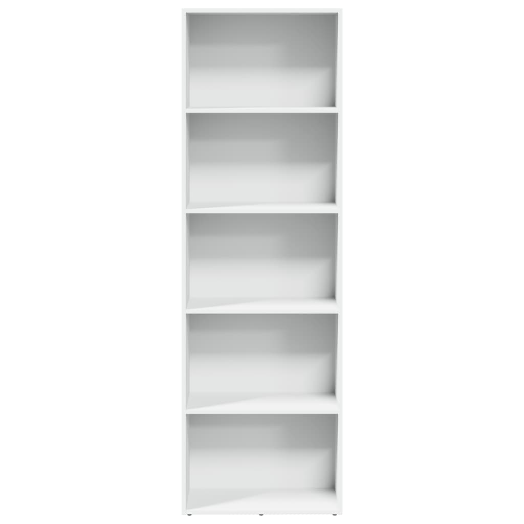 vidaXL Bücherregal Weiß 60x30x189 cm Holzwerkstoff