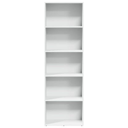 vidaXL Bücherregal Weiß 60x30x189 cm Holzwerkstoff