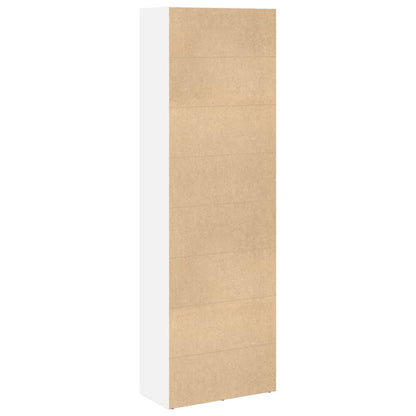 vidaXL Bücherregal Weiß 60x30x189 cm Holzwerkstoff