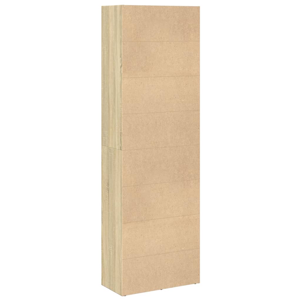 vidaXL Bücherregal Sonoma-Eiche 60x30x189 cm Holzwerkstoff