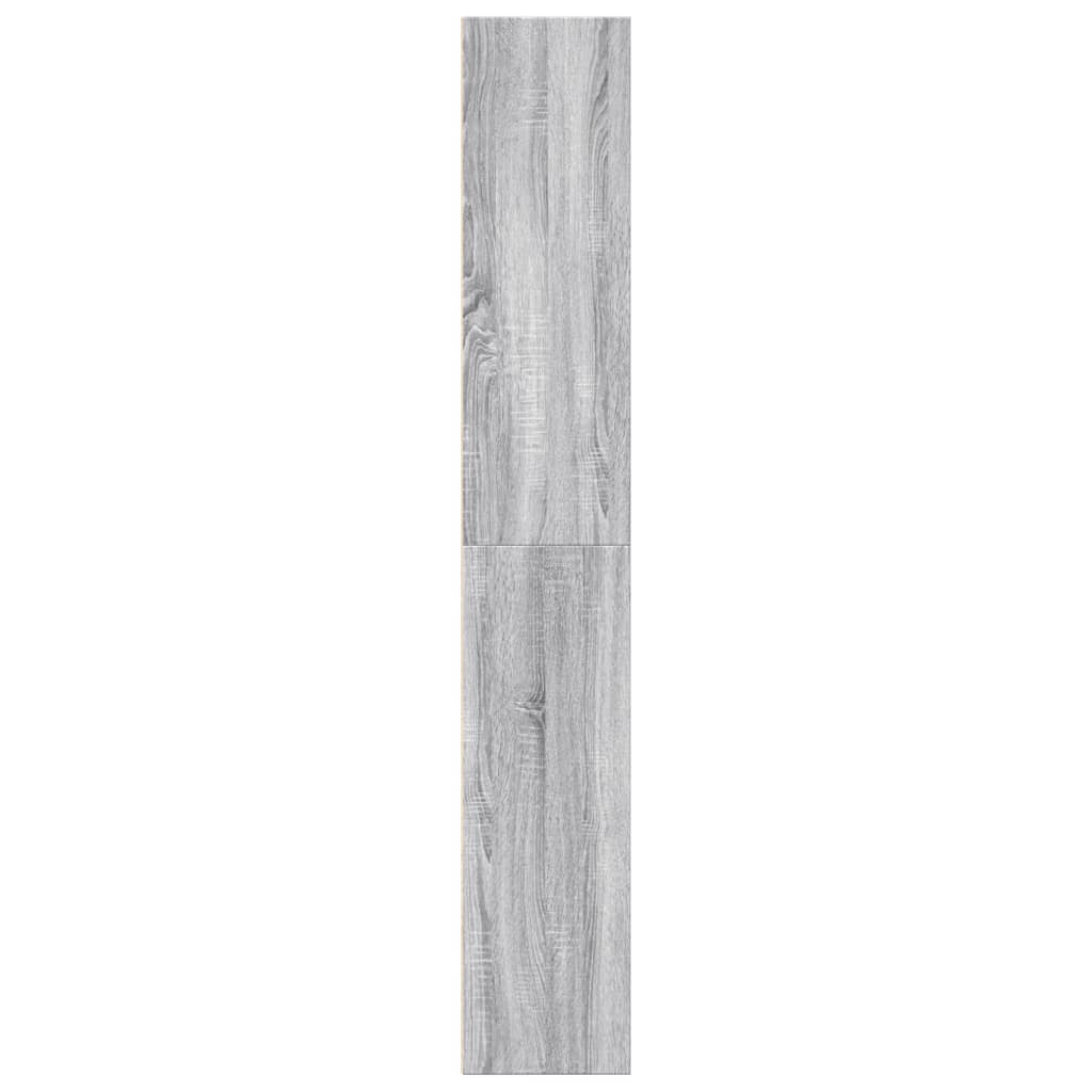 vidaXL Bücherregal Grau Sonoma 60x30x189 cm Holzwerkstoff