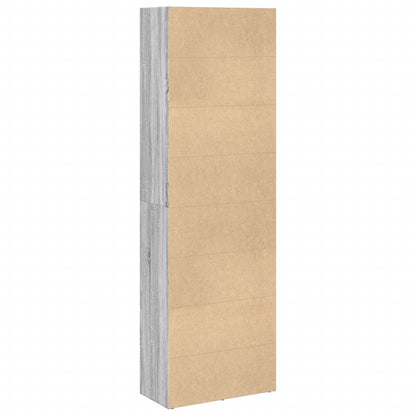 vidaXL Bücherregal Grau Sonoma 60x30x189 cm Holzwerkstoff