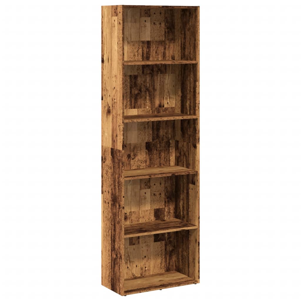 vidaXL Bücherregal Altholz-Optik 60x30x189 cm Holzwerkstoff