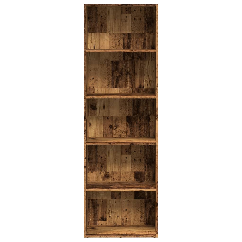 vidaXL Bücherregal Altholz-Optik 60x30x189 cm Holzwerkstoff
