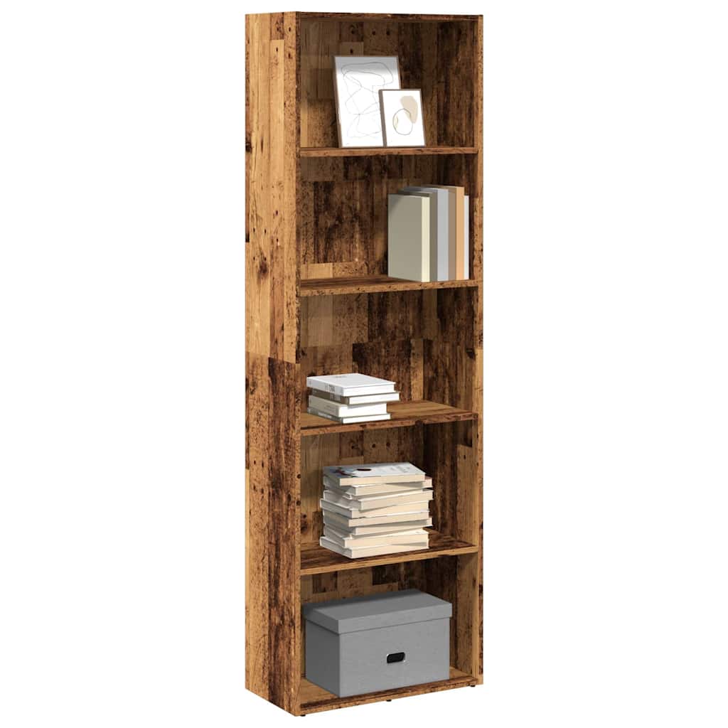 vidaXL Bücherregal Altholz-Optik 60x30x189 cm Holzwerkstoff
