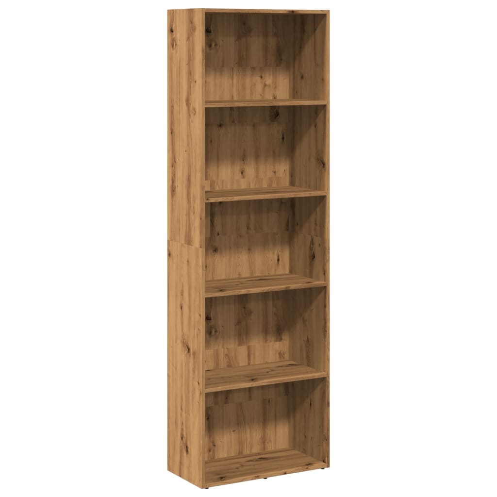 vidaXL Bücherregal Artisan-Eiche 60x30x189 cm Holzwerkstoff