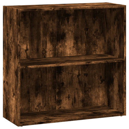 vidaXL Bücherregal Räuchereiche 80x30x77 cm Holzwerkstoff