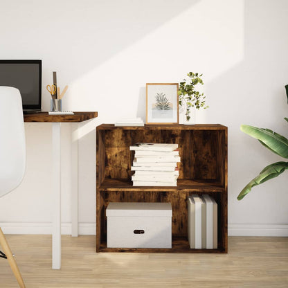 vidaXL Bücherregal Räuchereiche 80x30x77 cm Holzwerkstoff