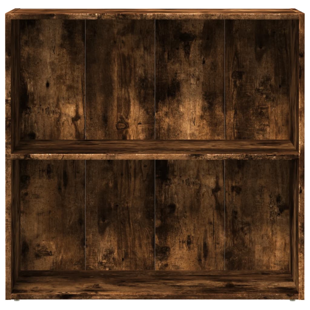vidaXL Bücherregal Räuchereiche 80x30x77 cm Holzwerkstoff