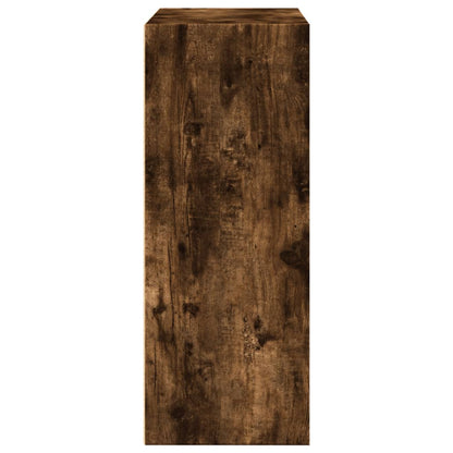 vidaXL Bücherregal Räuchereiche 80x30x77 cm Holzwerkstoff