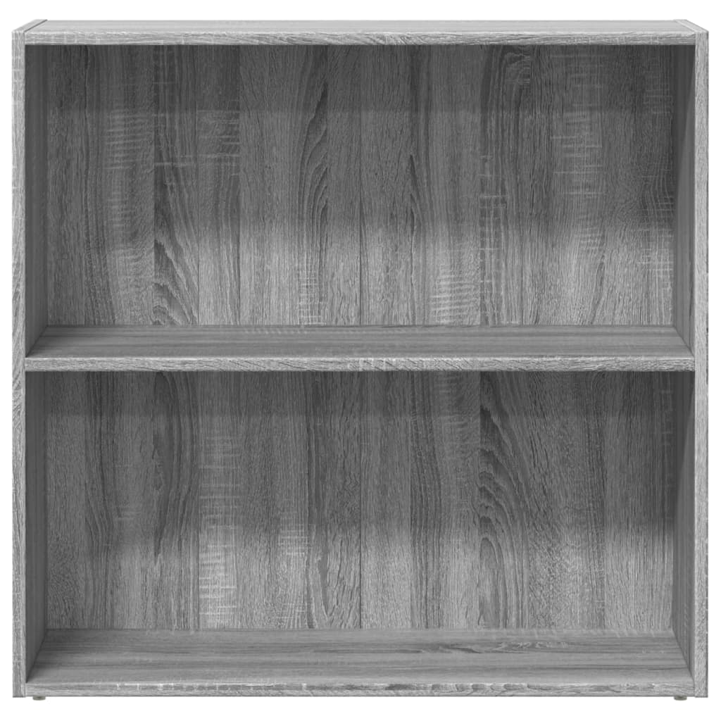 vidaXL Bücherregal Grau Sonoma 80x30x77 cm Holzwerkstoff