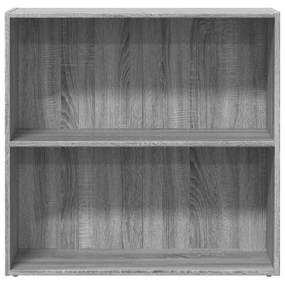 vidaXL Bücherregal Grau Sonoma 80x30x77 cm Holzwerkstoff