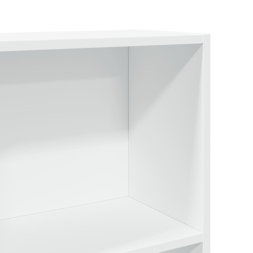 vidaXL Bücherregal Weiß 80x30x114 cm Holzwerkstoff