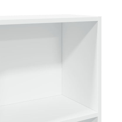 vidaXL Bücherregal Weiß 80x30x114 cm Holzwerkstoff