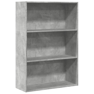 vidaXL Bücherregal Betongrau 80x30x114 cm Holzwerkstoff