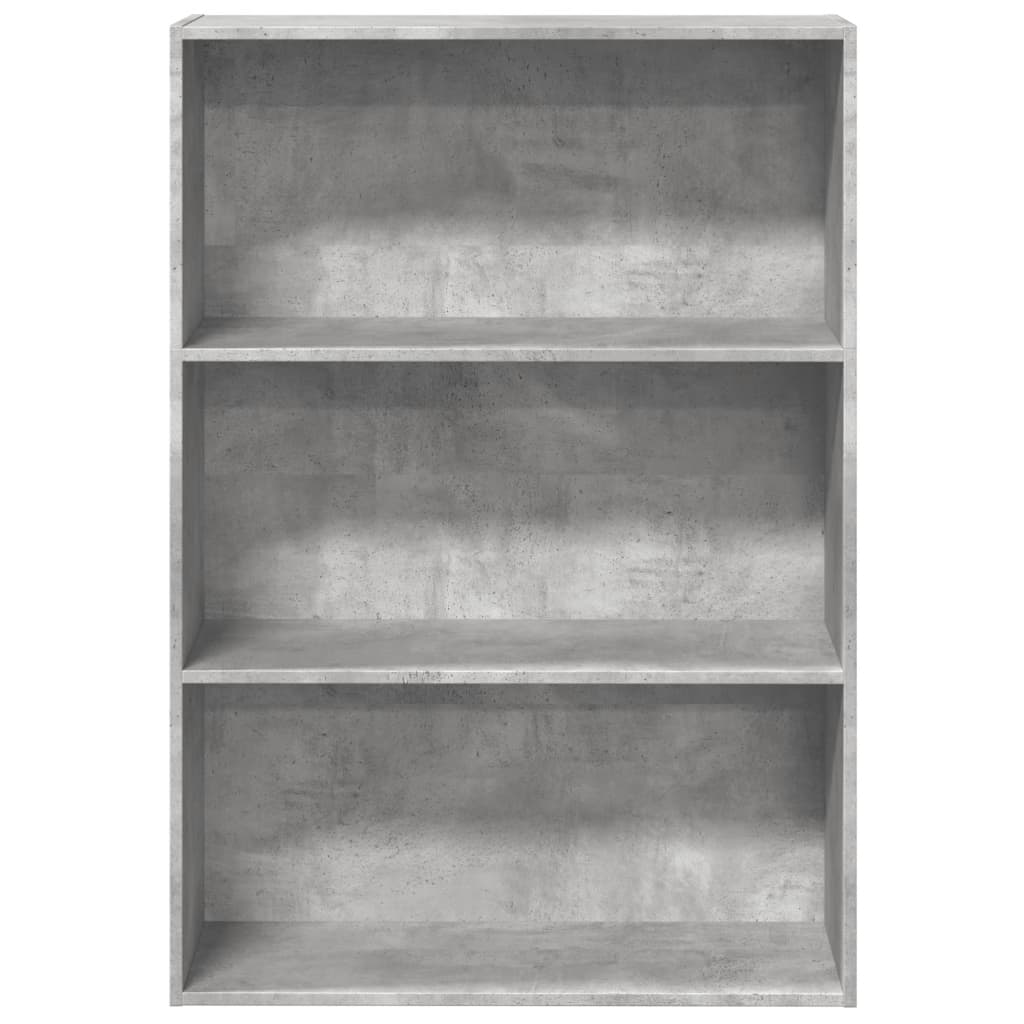 vidaXL Bücherregal Betongrau 80x30x114 cm Holzwerkstoff