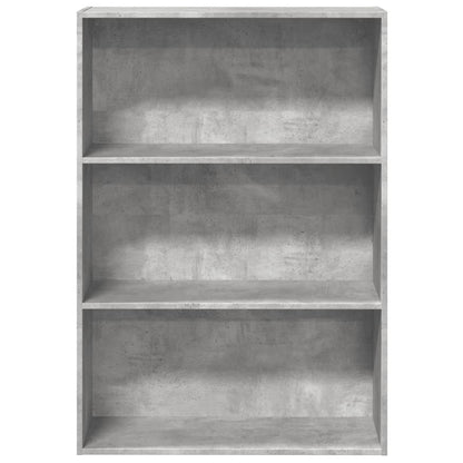 vidaXL Bücherregal Betongrau 80x30x114 cm Holzwerkstoff
