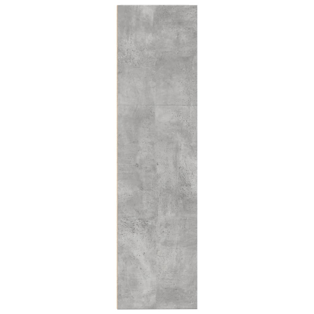 vidaXL Bücherregal Betongrau 80x30x114 cm Holzwerkstoff