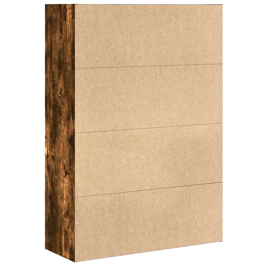 vidaXL Bücherregal Räuchereiche 80x30x114 cm Holzwerkstoff