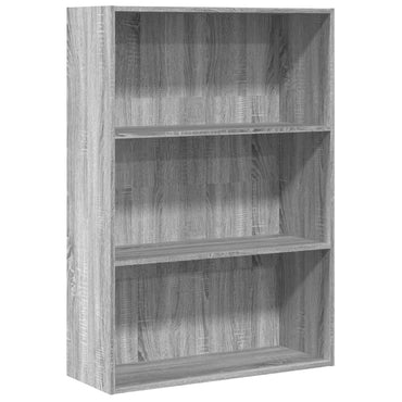 vidaXL Bücherregal Grau Sonoma 80x30x114 cm Holzwerkstoff
