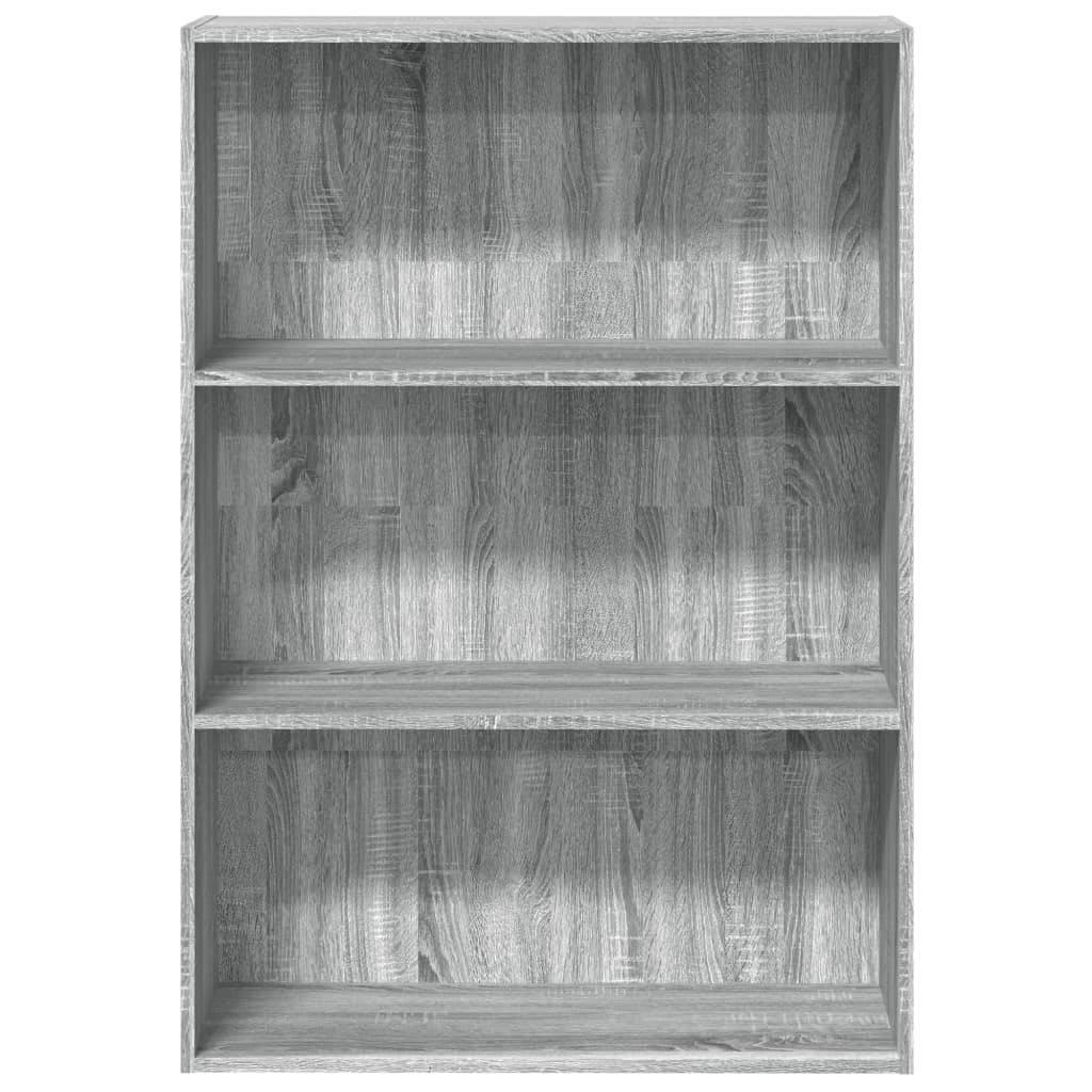 vidaXL Bücherregal Grau Sonoma 80x30x114 cm Holzwerkstoff