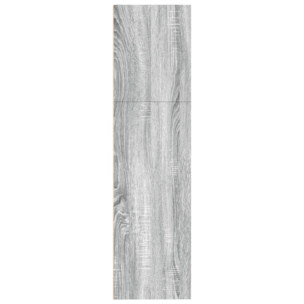 vidaXL Bücherregal Grau Sonoma 80x30x114 cm Holzwerkstoff