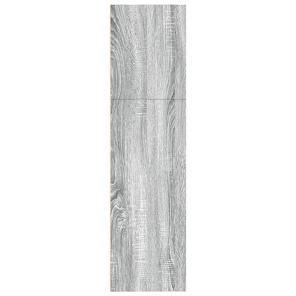 vidaXL Bücherregal Grau Sonoma 80x30x114 cm Holzwerkstoff
