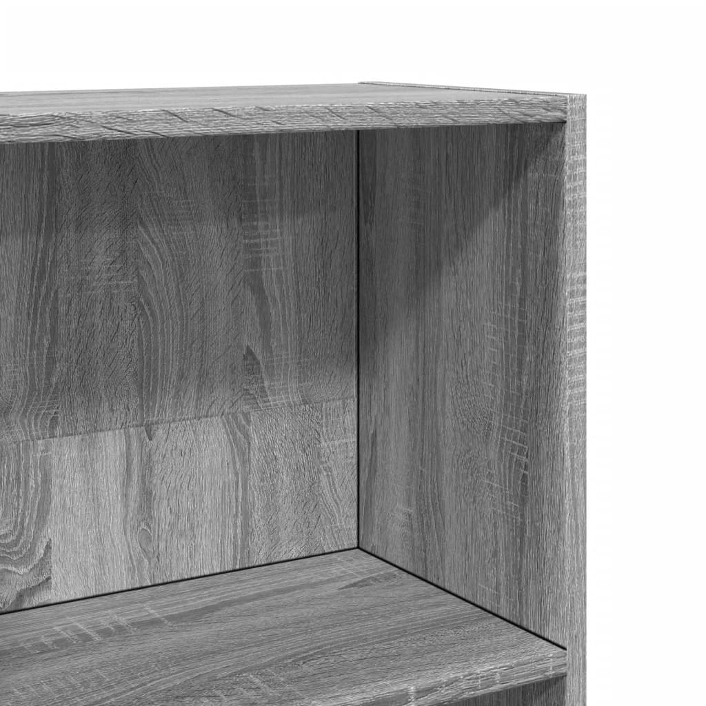 vidaXL Bücherregal Grau Sonoma 80x30x114 cm Holzwerkstoff